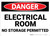 Danger: Electrical Room No Storage - Wall Sign