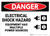 Danger: Electrical Shock Multiple Power Sources Equipment - Wall Sign