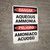 Danger: Aqueous Ammonia Bilingual - Wall Sign