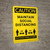 Caution: Maintain Social Distancing - 6 ft Distance From Others Portrait - Wall Sign