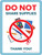 Do Not Share Supplies - Thank You Portrait - Wall Sign