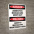 Danger: Asbestos Biohazard Keep Out Bilingual Spanish - Wall Sign