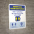 Maintain Your Distance - Only 2 People In The Elevator At a Time/Social Distancing, Face Mask Portrait - Wall Sign