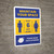 Maintain Your Space - Stay 6 Feet Apart/Please Wear Face Covering Portrait - Wall Sign