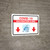 Covid-19 Vaccination Clinicdown Arrow Red Landscape - Wall Sign
