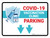 Covid-19 Vaccination Clinic Parking Down Arrow Landscape - Wall Sign