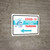 Covid-19 Vaccination Clinic Parking Left Arrow Landscape - Wall Sign