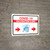 Covid-19 Vaccination Clinic Right Arrow Red Landscape - Wall Sign