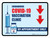 Covid-19 Vaccine Clinic: By Appointment Only Down Arrow Landscape - Wall Sign