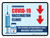 Covid-19 Vaccine Clinic: Pre-Booked Appointments Only Masks Required Down Arrow Landscape - Wall Sign