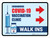 Covid-19 Vaccine Clinic: Walk Ins Right Arrow Landscape - Wall Sign