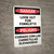 Danger: Lift Truck Forklifts Bilingual Spanish - Wall Sign