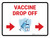 Vaccine Drop Off Right Arrow V3 Landscape - Wall Sign