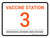 Vaccine Station 3 - Maintain Social Distancing/Wear a Face Mask Landscape - Wall Sign