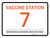 Vaccine Station 7 - Maintain Social Distancing/Wear a Face Mask Landscape - Wall Sign