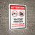 Attention: Vaccine Freezer - Do Not Unplug/No Food Or Drinks Do Not Unplug Portrait - Wall Sign