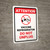 Attention: Vaccine Referigerator - Do Not Unplug Portrait - Wall Sign