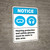 Notice: Hearing Protection Safety Glasses Must Be Worn In Area ANSI - Wall Sign