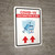 Covid-19 Vaccination Clinic Up Arrow Red Portrait - Wall Sign