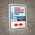 Covid-19 Vaccine Clinic: Post Injection Observation Area Left Arrow Portrait - Wall Sign