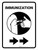 Immunization with Vaccine Injection Icon Right Arrow Portrait - Wall Sign