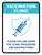 Vaccination Clinic: Please Follow Signs For Procedure And Instructions Portrait - Wall Sign