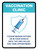 Vaccination Clinic: Please Remain In Your Vehicle Until Called For Your Appointment Portrait - Wall Sign