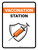 Vaccination Station Portrait - Wall Sign