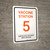Vaccine Station 5 Portrait - Wall Sign