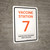 Vaccine Station 7 Portrait - Wall Sign