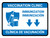 Vaccination Clinic Immunizationdown Arrow Bilingual Spanish Blue Landscape - Wall Sign