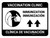Vaccination Clinic: Immunization Up Arrow Bilingual Spanish Landscape - Wall Sign