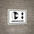 Immunization With Vaccine Injection Icon Up Arrow Spanish Landscape - Wall Sign