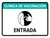 Vaccination Clinic Entrance GreenSpanish Landscape - Wall Sign