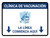 Vaccination Clinic: Line Starts Here Blue Spanish Landscape - Wall Sign