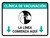 Vaccination Clinic: Line Starts Here Green Spanish Landscape - Wall Sign