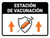 Vaccination Station Up Arrow Spanish Landscape - Wall Sign