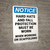 Notice: Hard Hats Fall Protection Required on Scaffold - Wall Sign