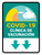 Covid-19 Vaccination Clinicdown Arrow Green Spanish Portrait - Wall Sign