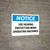 Notice: Use Hearing Protection When Operating Machines - Wall Sign