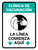 Vaccination Clinic: Line Starts Here Green Spanish Portrait - Wall Sign