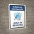Vaccination Clinic: Registration Area Blue Spanish Portrait - Wall Sign