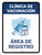 Vaccination Clinic: Registration Area Blue Spanish Portrait - Wall Sign
