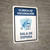 Vaccination Clinic: Waiting Area Blue Spanish Portrait - Wall Sign