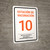 Vaccine Station 10 Spanish Portrait - Wall Sign