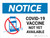 Notice: Covid-19 Vaccine Not Yet Available Landscape - Wall Sign