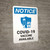Notice: Covid-19 Vaccine Available Portrait - Wall Sign