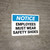 Notice: Employees Must Wear Safety Shoes - Wall Sign