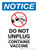 Notice: Do Not Unplug - Contains Vaccine Portrait - Wall Sign