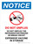 Notice: Do Not Unplug - Refrigerator Vaccine in Storage Portrait - Wall Sign